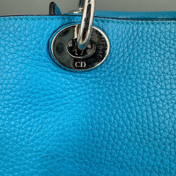 Dior Blue Leather Handbag - Picture 8 of 14
